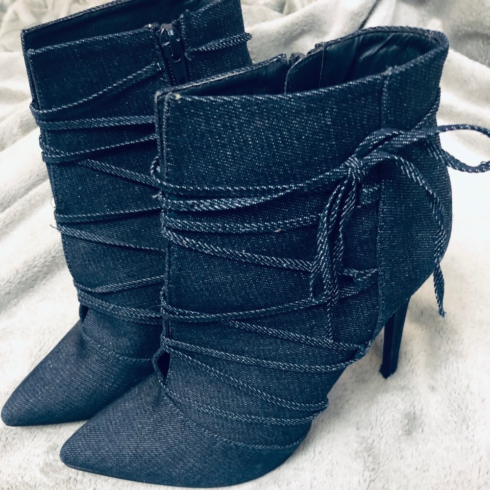 Keep Me In Your Orbit - Shoedazzle Jean Bootie 🌙